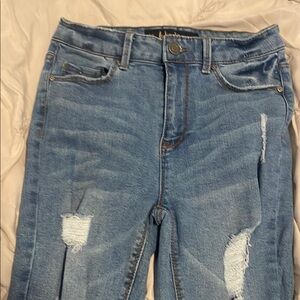 Blue Distressed Women's Jeans